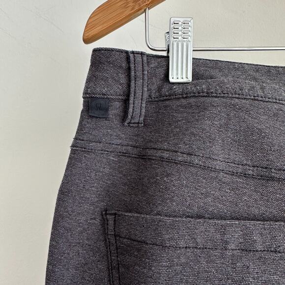 Lululemon Pants Mens 32 Gray ABC Tech Canvas Heather Slim Performance Athleisure - Picture 4 of 11